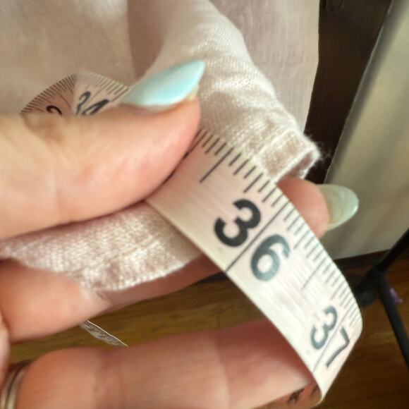 SUZY D London | Pink Linen Shirt Dress Swim Cover Up Tunic Top | One Size - Picture 10 of 10